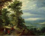 Brueghel Jan I de Fluweelen Brueghel Edge of the Forest The Flight into Egypt - Hermitage